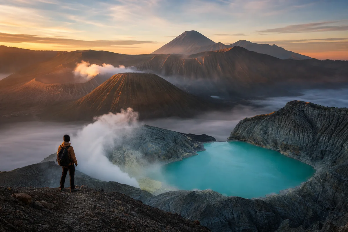 Gunung Bromo dan Danau Kawah Ijen di Jawa Timur